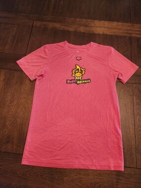 EvoShield Party Animals heather tech tee pink Savannah Bananas YL